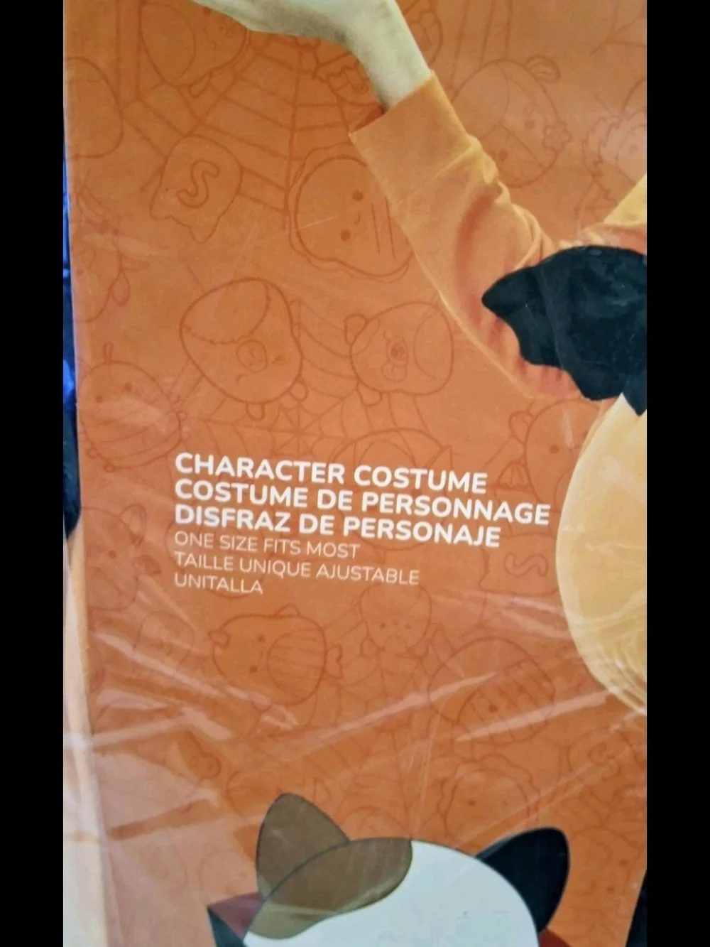 Squishmallows Emily Pumpkin Costume Vest - Orange & Black